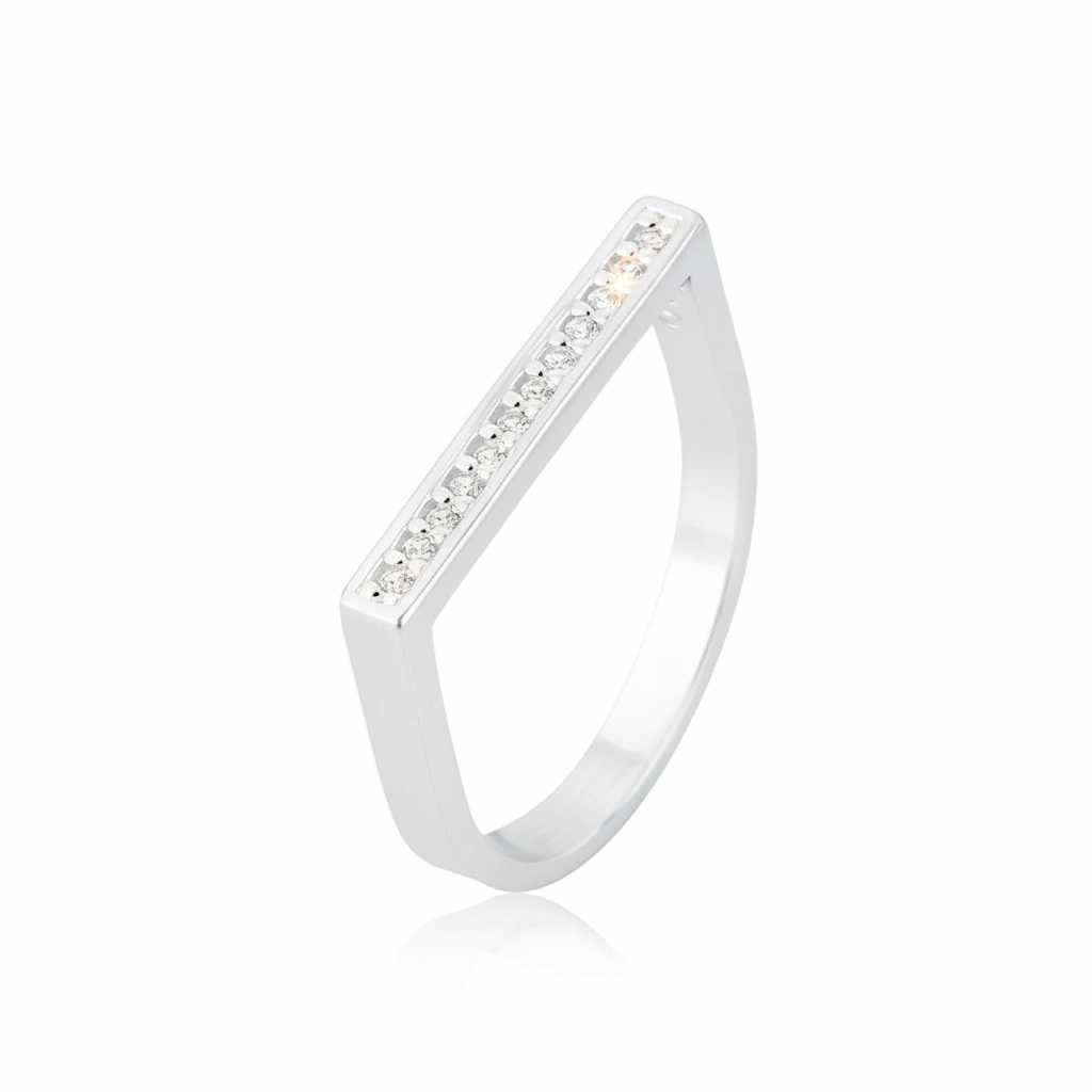 Anillo barra minimal en plata 925