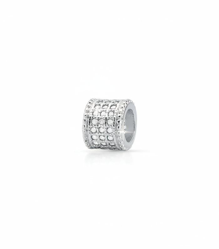 Charm separador 3 filas brillante – Plata 925
