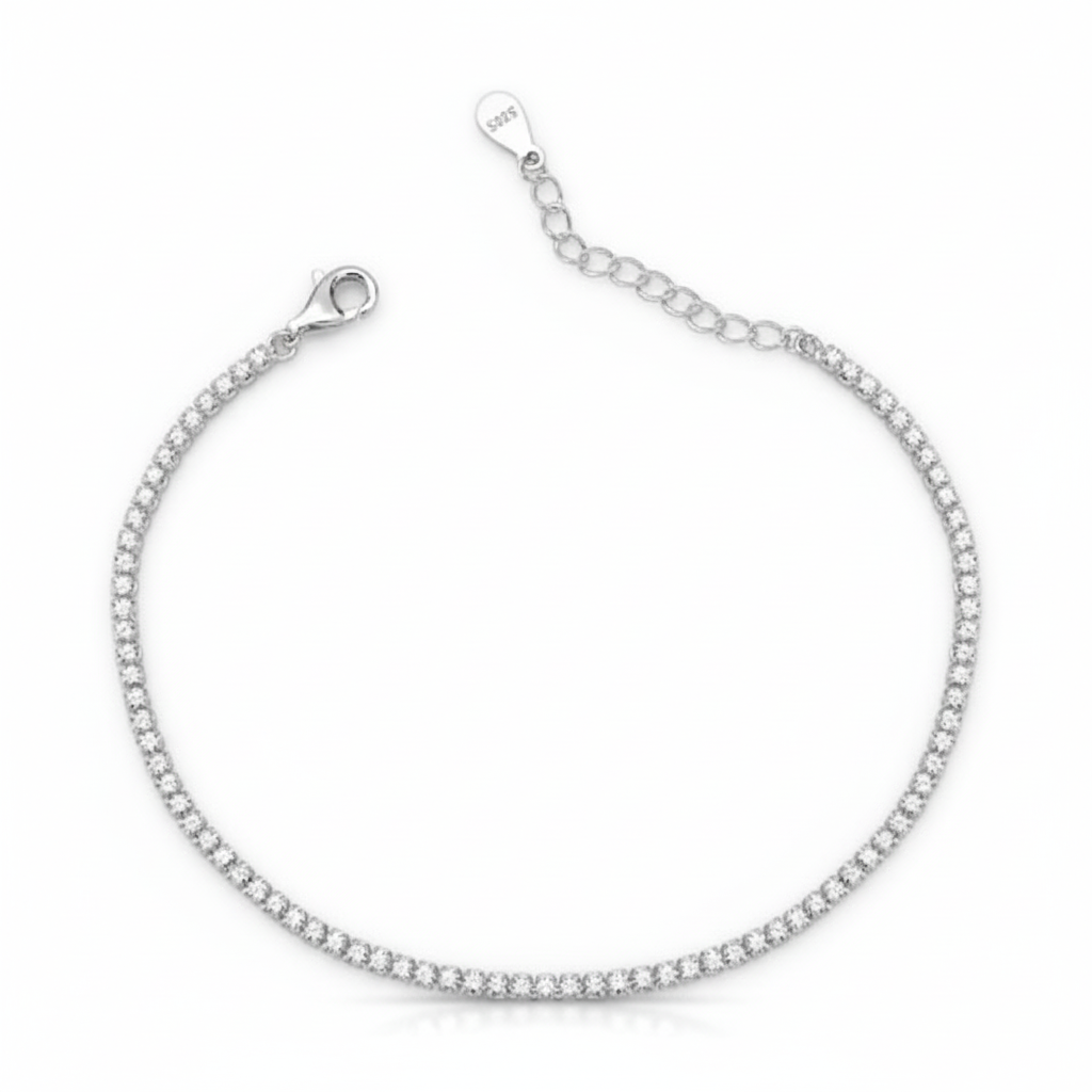 Pulsera Riviera Piedra Cristal 2 mm