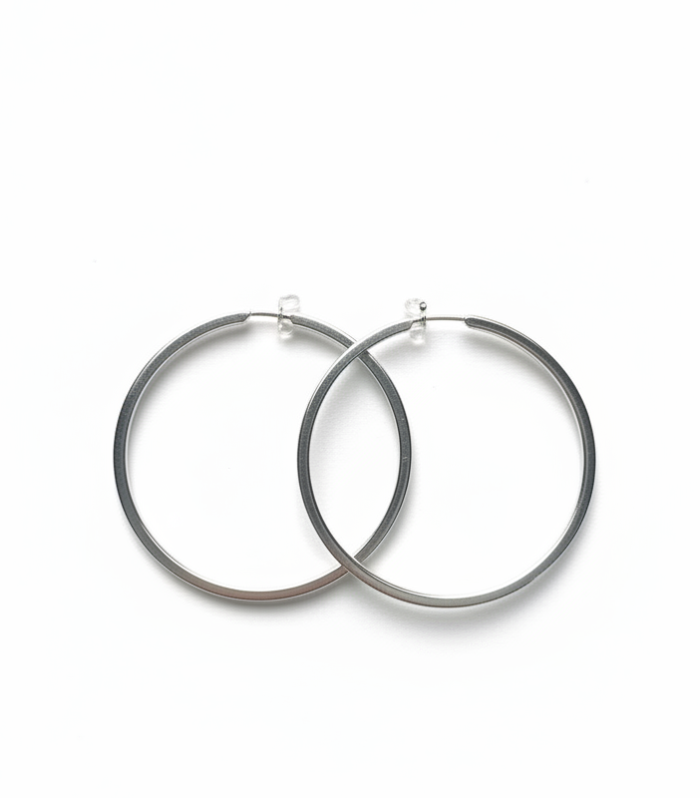 Aros argolla lisos de Plata 925