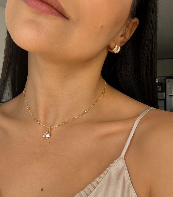 Collar Medalla Destello